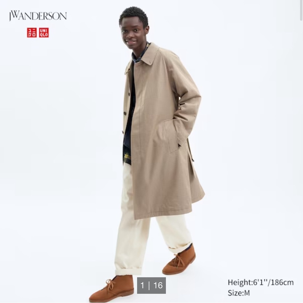 Uniqlo Khaki Trench Raincoat